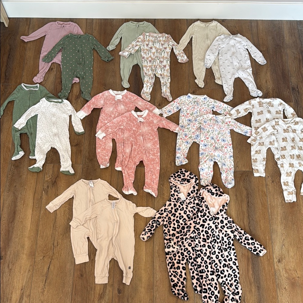 Twin Girl 6-9 month Sleeper Bundle
